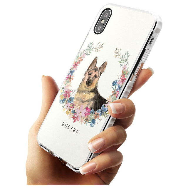 German Shepherd - Watercolour Dog Portrait Impact Phone Case for iPhone X XS Max XR
