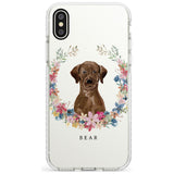 Chocolate Lab - Watercolour Dog Portrait Impact Phone Case for iPhone X XS Max XR