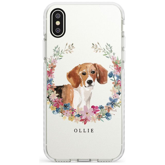 Beagle - Watercolour Dog Portrait Impact Phone Case for iPhone X XS Max XR