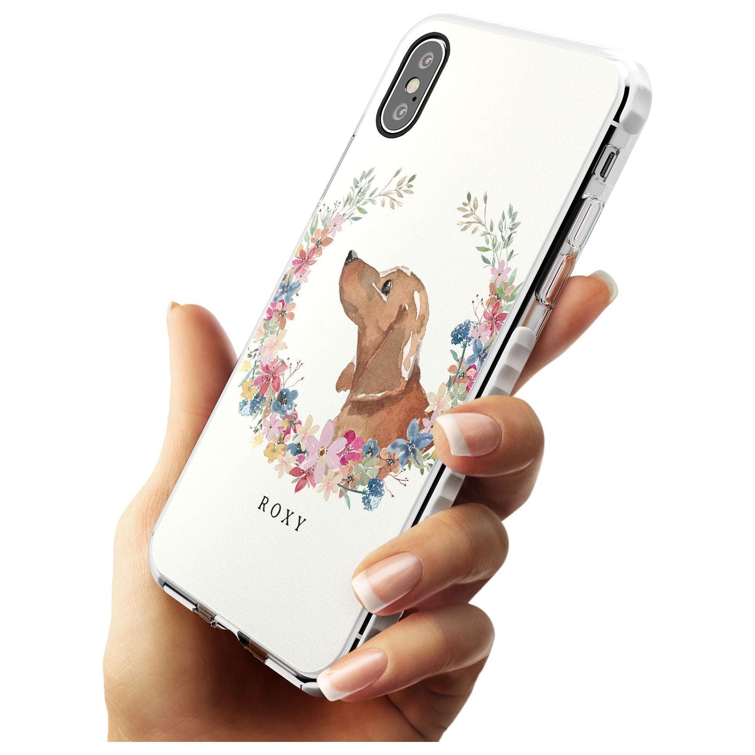 Tan Dachshund - Watercolour Dog Portrait Impact Phone Case for iPhone X XS Max XR