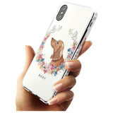 Tan Dachshund - Watercolour Dog Portrait Impact Phone Case for iPhone X XS Max XR