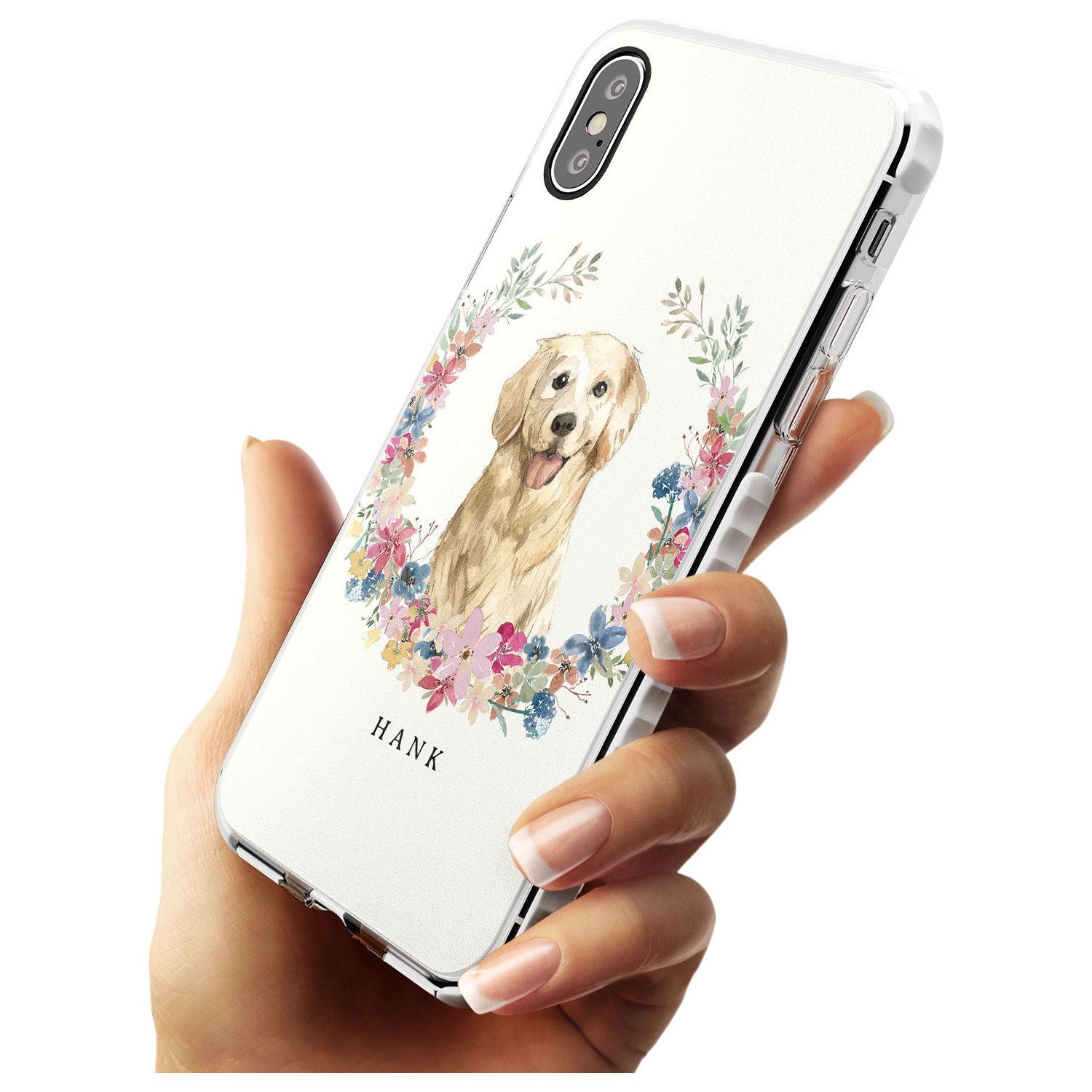 Golden Retriever - Watercolour Dog Portrait Impact Phone Case for iPhone X XS Max XR