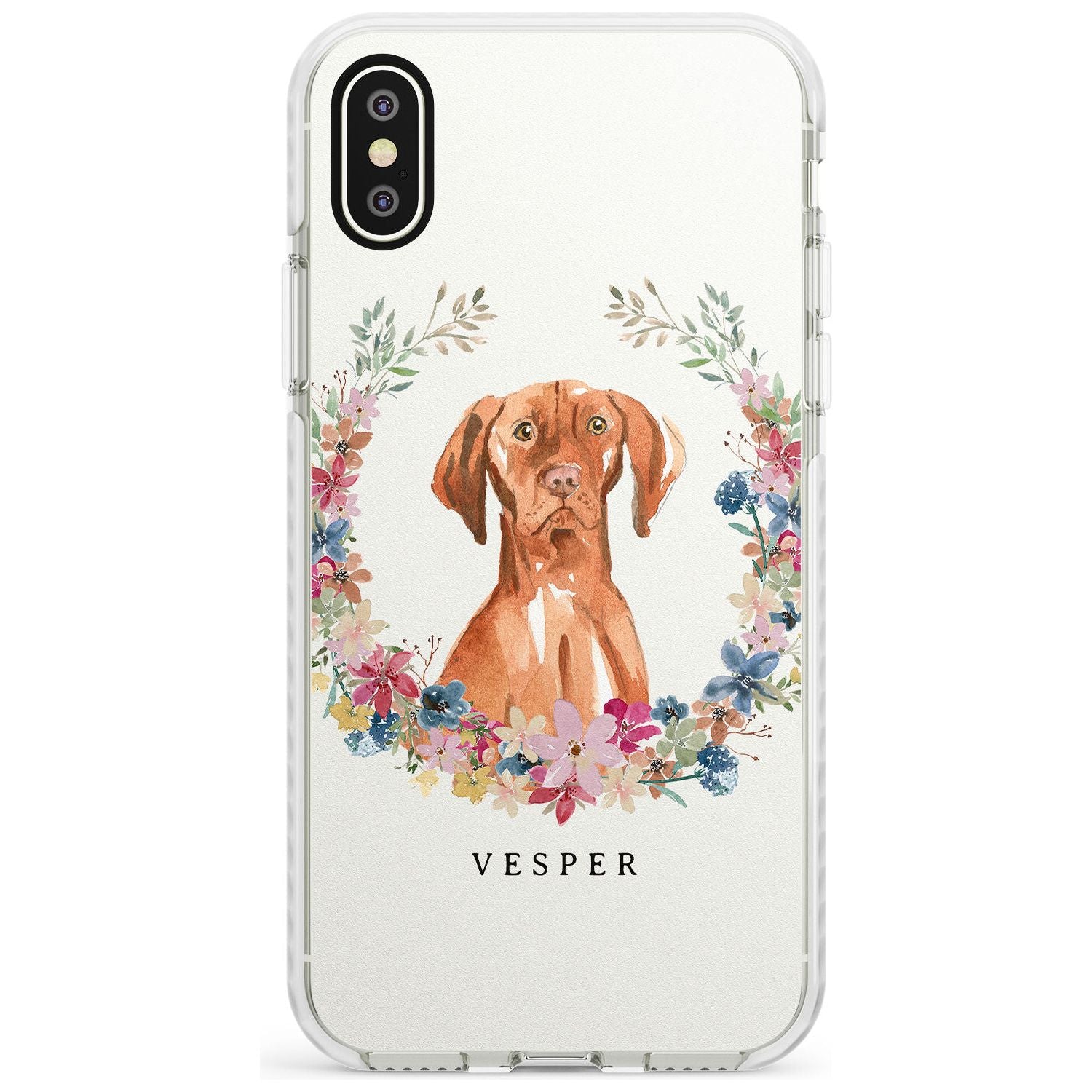 Hungarian Vizsla - Watercolour Dog Portrait Impact Phone Case for iPhone X XS Max XR