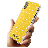 Custom Yellow Polka Dot iPhone Case   Custom Phone Case - Case Warehouse