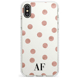 Initials & Dots iPhone Case  Impact Case Custom Phone Case - Case Warehouse