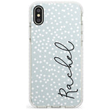 Vertical Cursive & Dots iPhone Case  Impact Case Custom Phone Case - Case Warehouse