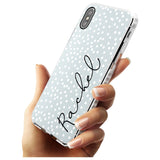 Vertical Cursive & Dots iPhone Case   Custom Phone Case - Case Warehouse