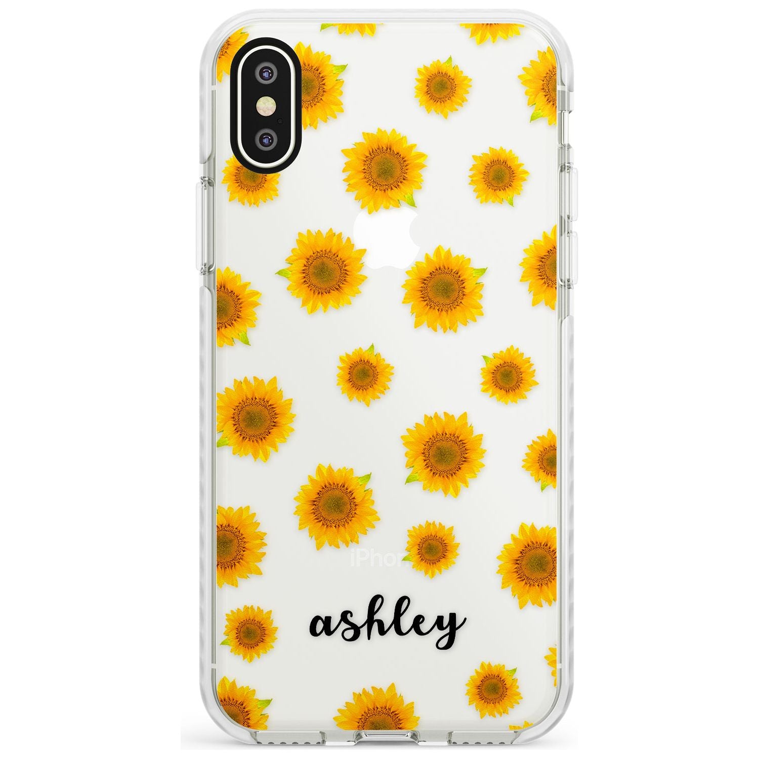 Sunflowers & Cursive iPhone Case  Impact Case Custom Phone Case - Case Warehouse