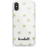 White Daisies & Cursive iPhone Case  Impact Case Custom Phone Case - Case Warehouse