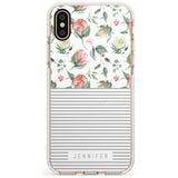 Light Floral Pattern & Stripes Slim TPU Phone Case Warehouse X XS Max XR