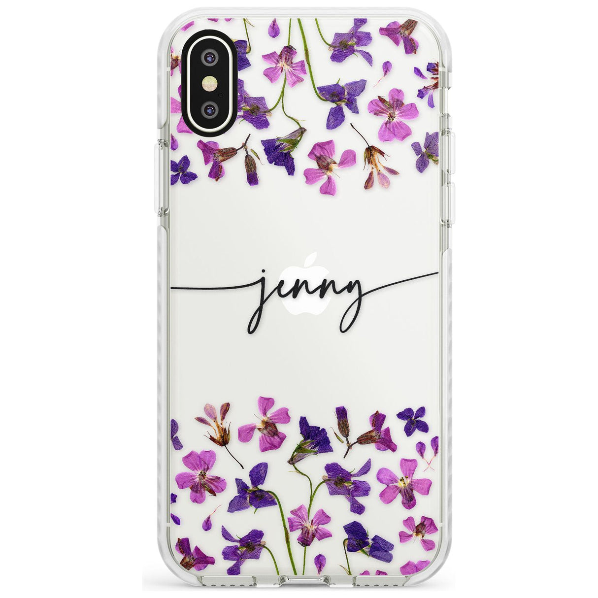 Custom Violet Flowers Slim TPU Phone Case Warehouse X XS Max XR