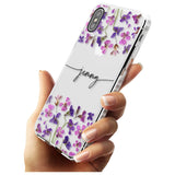 Custom Violet Flowers Slim TPU Phone Case Warehouse X XS Max XR