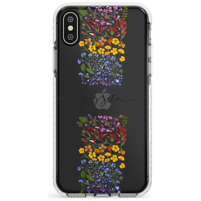 Custom Wildflower Stripe Slim TPU Phone Case Warehouse X XS Max XR