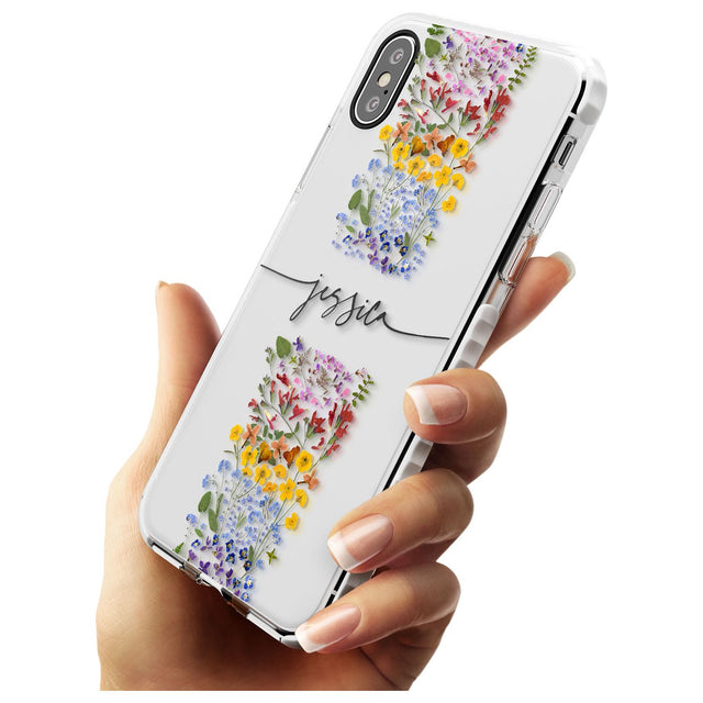 Custom Wildflower Stripe Slim TPU Phone Case Warehouse X XS Max XR