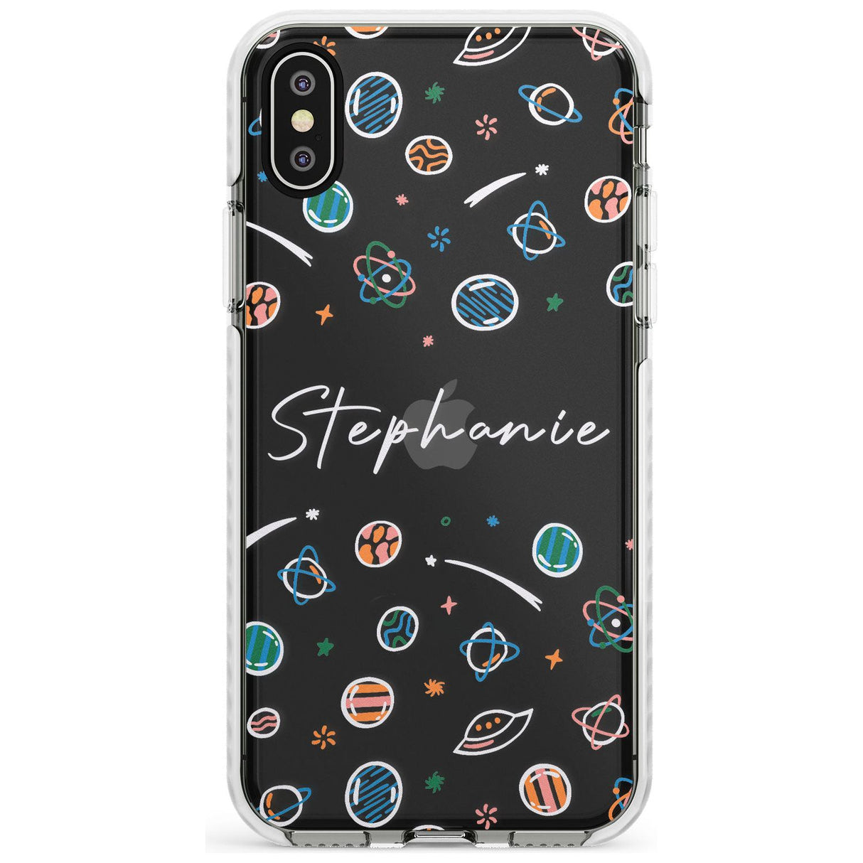 Customisable Space Pattern (Clear) Slim TPU Phone Case Warehouse X XS Max XR