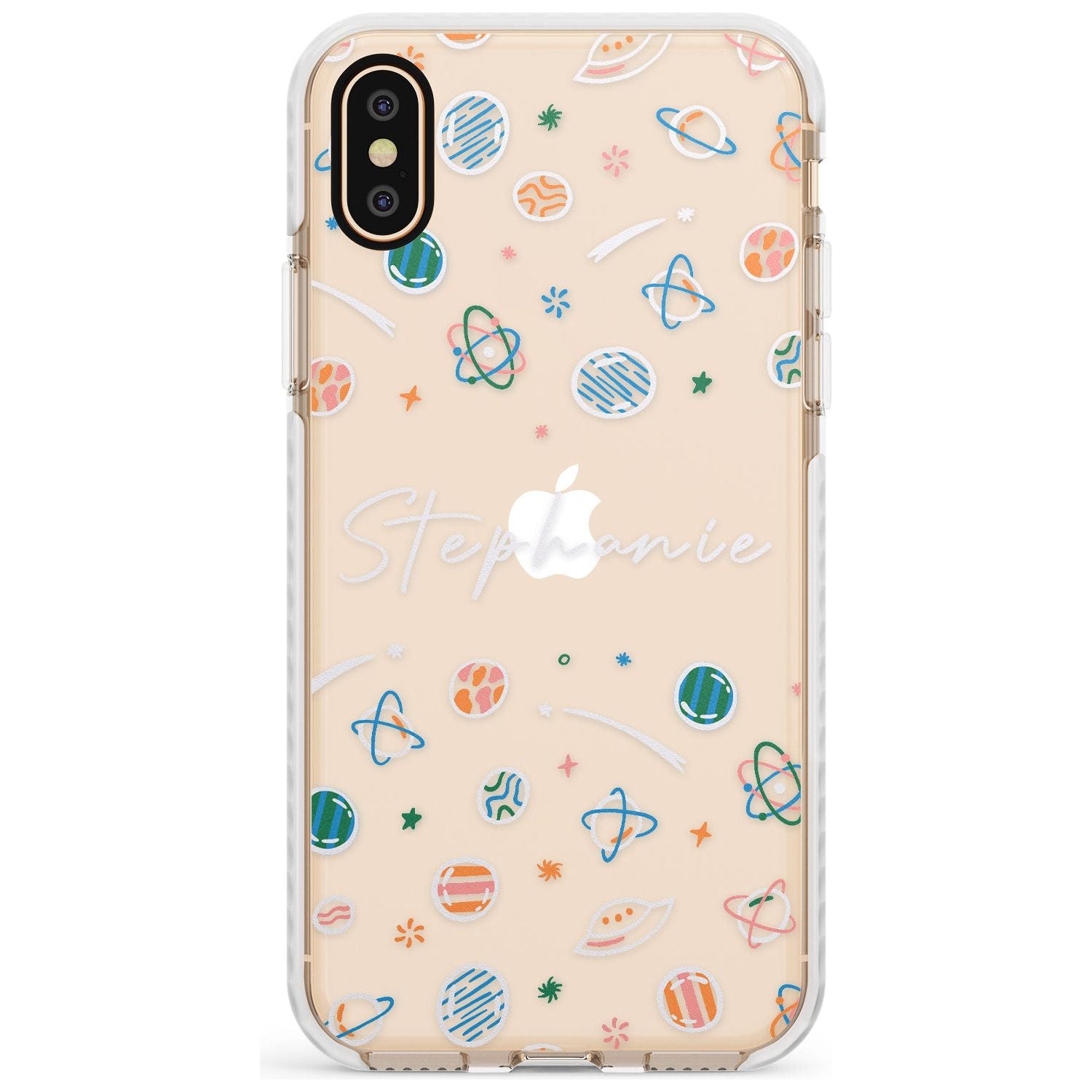 Customisable Space Pattern (Clear) Slim TPU Phone Case Warehouse X XS Max XR