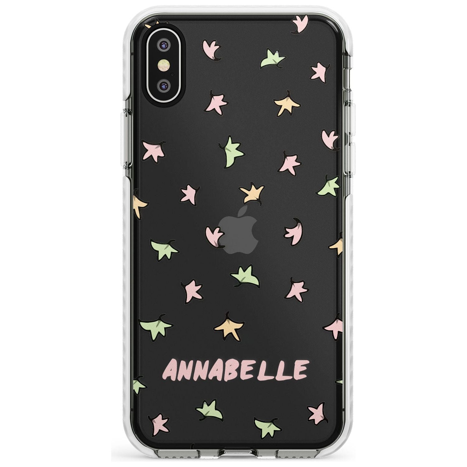 Personalised Custom Leaves Pattern Impact Phone Case for iPhone X XS Max XR