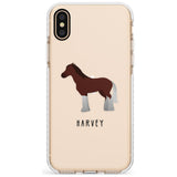 Personalised Brown Horse Impact Phone Case for iPhone X XS Max XR