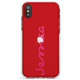 Personalised Summer Name Impact Phone Case for iPhone X XS Max XR