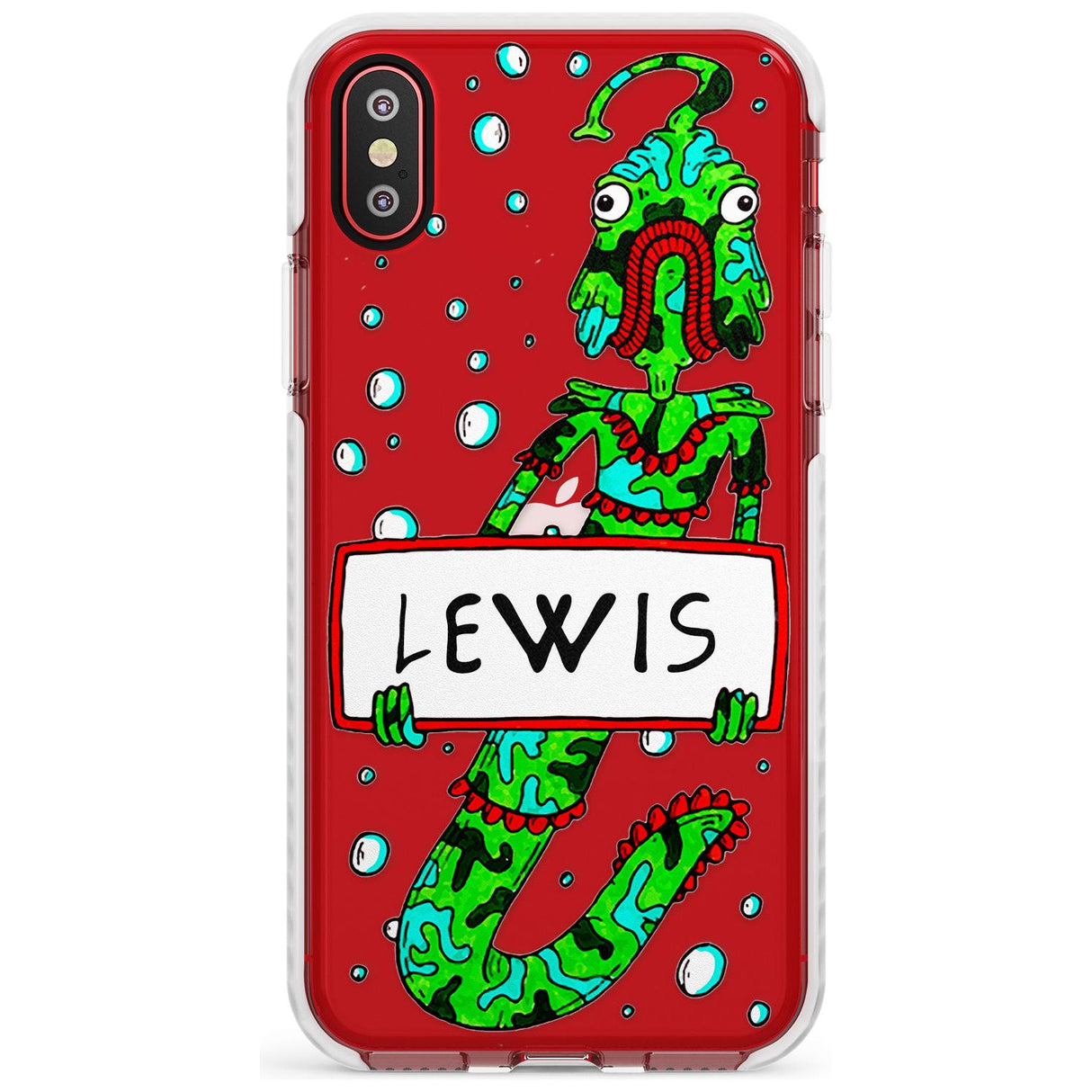 Personalised Custom Fish Boy Impact Phone Case for iPhone X XS Max XR