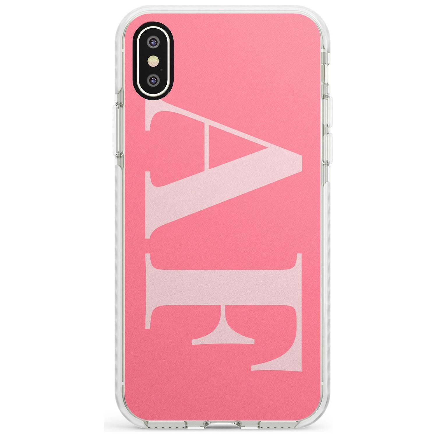 Light & Dark Pink Personalised iPhone Case  Impact Case Custom Phone Case - Case Warehouse