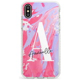 Pink & Purple - Custom Marble iPhone Case  Impact Case Custom Phone Case - Case Warehouse