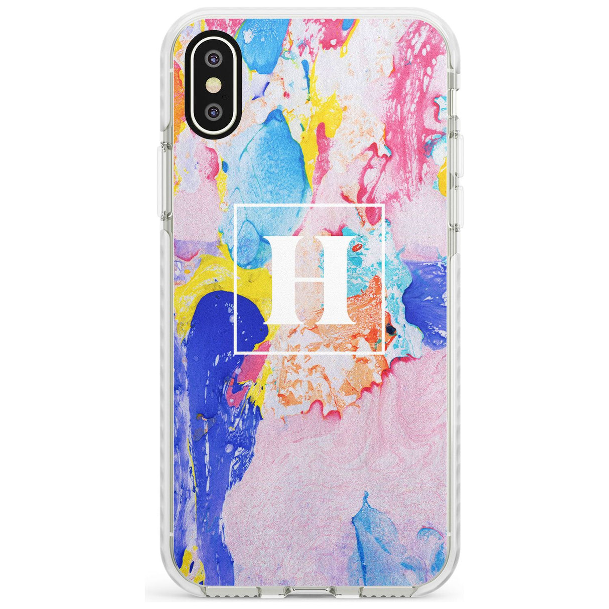 Mixed Pastels Custom Marbled Paper Impact Phone Case for iPhone X XS Max XR