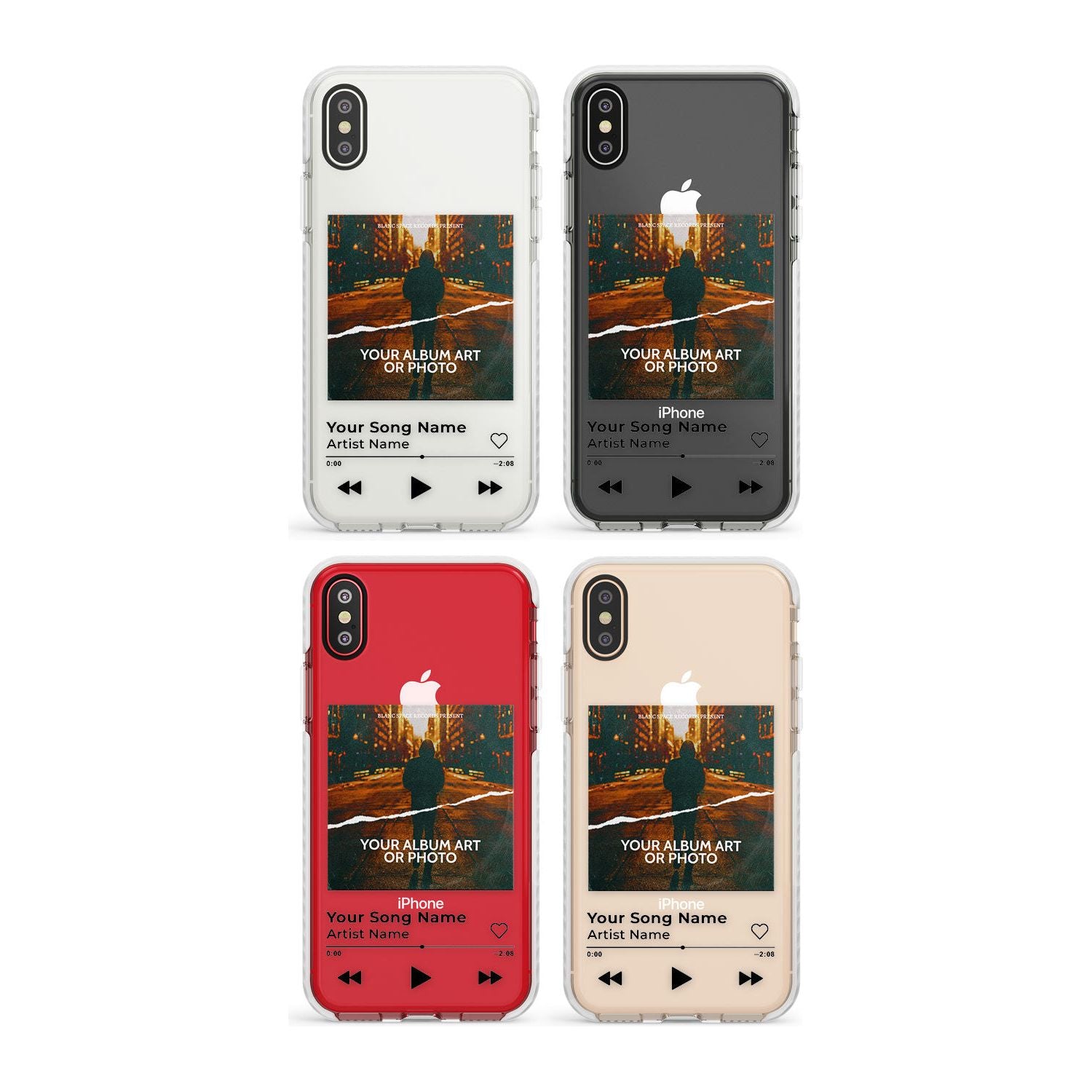 Personalised Album Art Phone Case for iPhone X XS Max XR