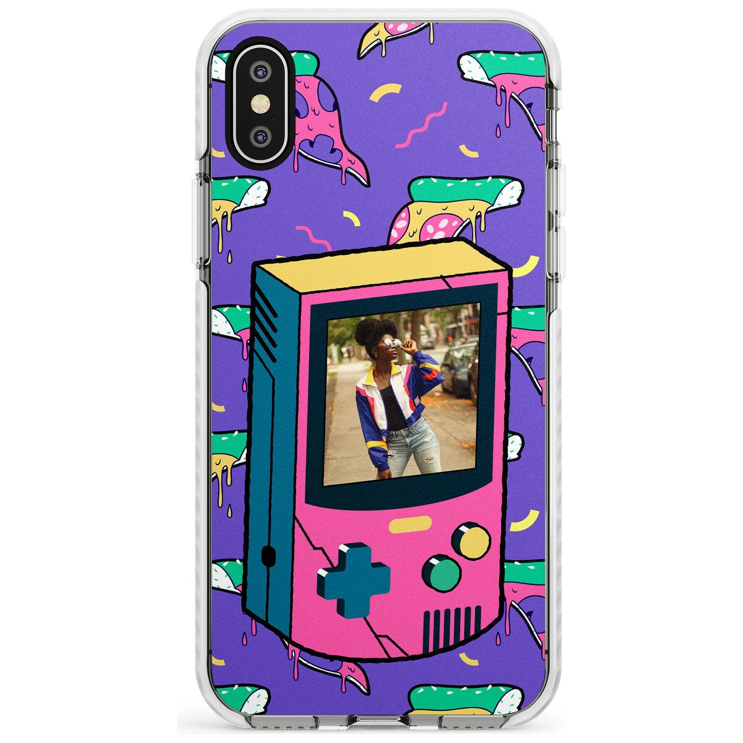 Personalised Retro Game Photo Case Impact Phone Case for iPhone X XS Max XR