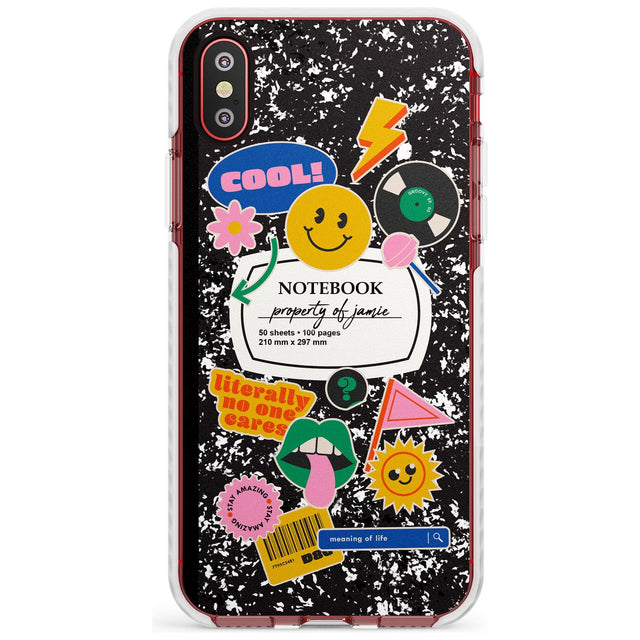 Custom Notebook Cover with Stickers Slim TPU Phone Case Warehouse X XS Max XR
