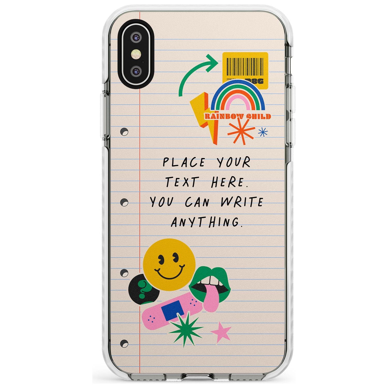 Custom Nostalgia Sticker Mix #1 Slim TPU Phone Case Warehouse X XS Max XR