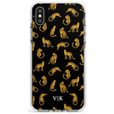 Personalised Cheetah Pattern: Black Slim TPU Phone Case Warehouse X XS Max XR