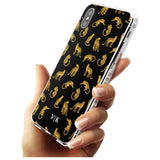 Personalised Cheetah Pattern: Black Slim TPU Phone Case Warehouse X XS Max XR