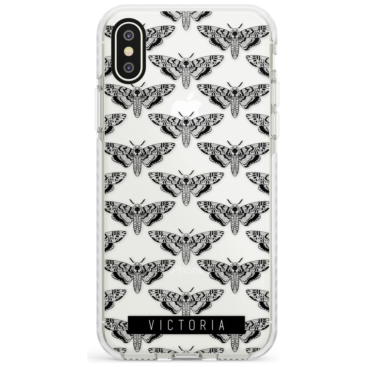 Customised Hawk Moth Pattern iPhone Case  Impact Case Custom Phone Case - Case Warehouse