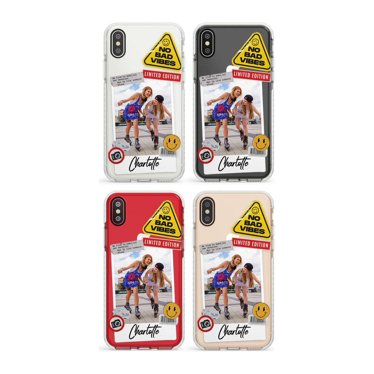 Personalised Snake Instant Photo Phone Case for iPhone X XS Max XR