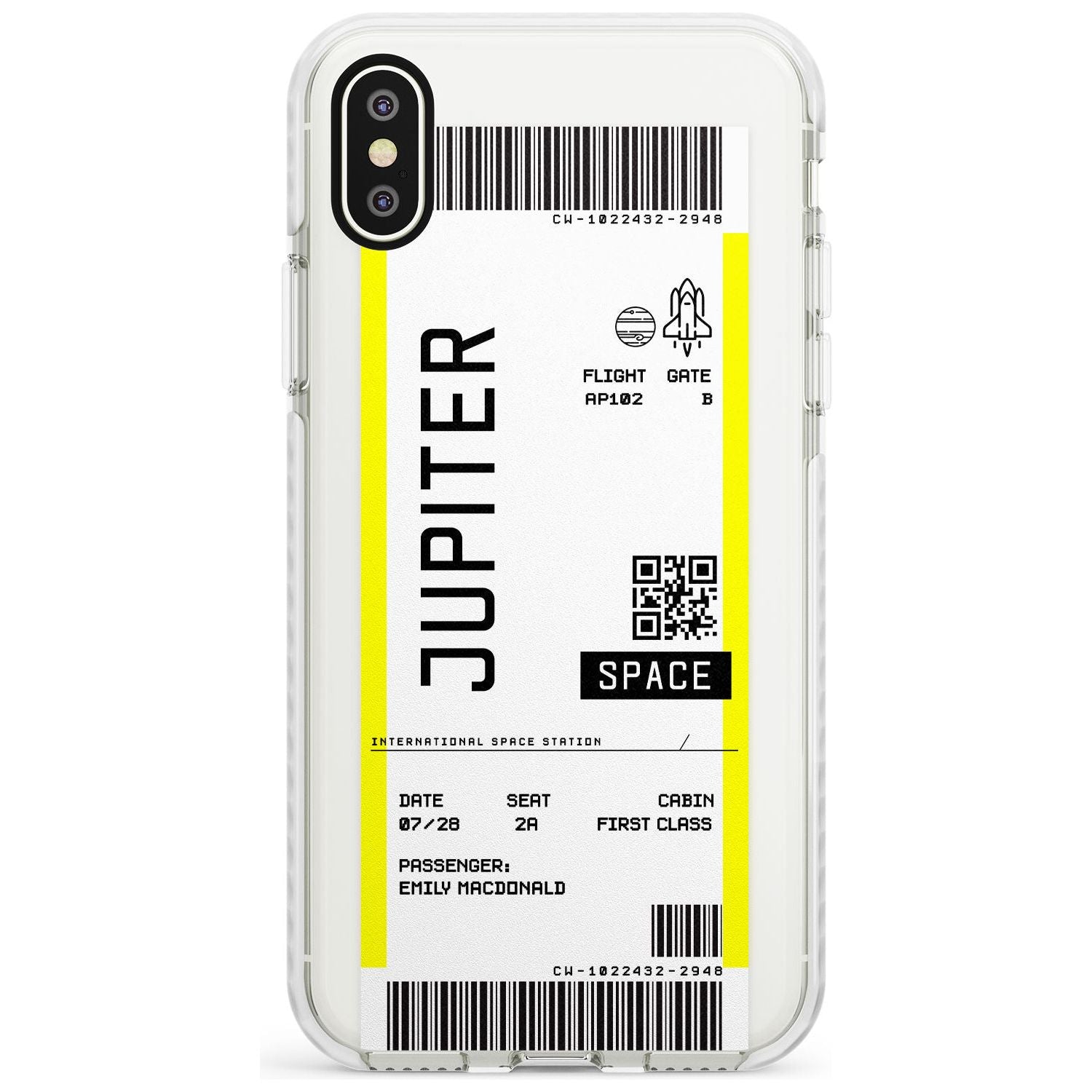 Jupiter Travel Ticket iPhone Case  Impact Case Custom Phone Case - Case Warehouse