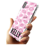 Pink Stripes & Lips iPhone Case   Custom Phone Case - Case Warehouse