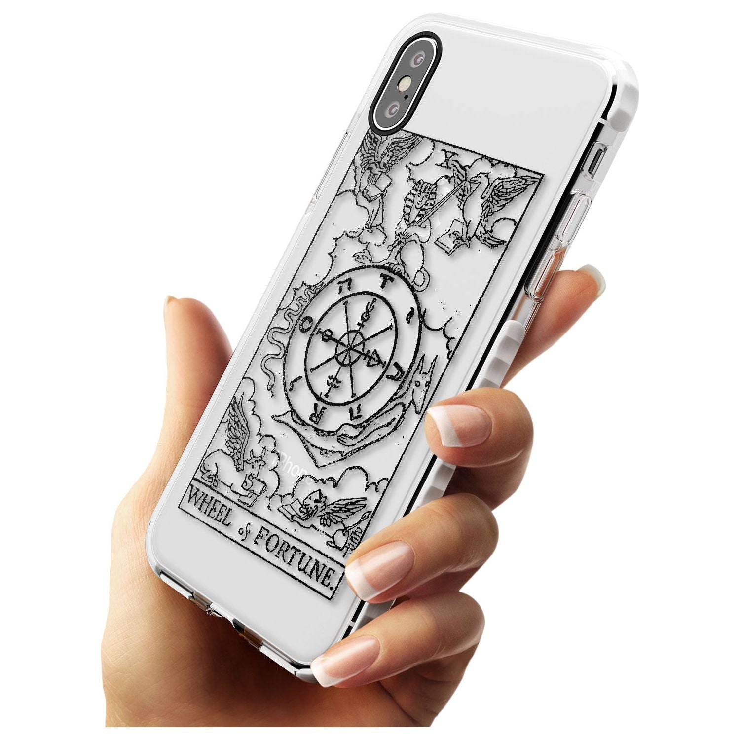 Wheel of Fortune Tarot Card - Transparent Slim TPU Phone Case Warehouse X XS Max XR