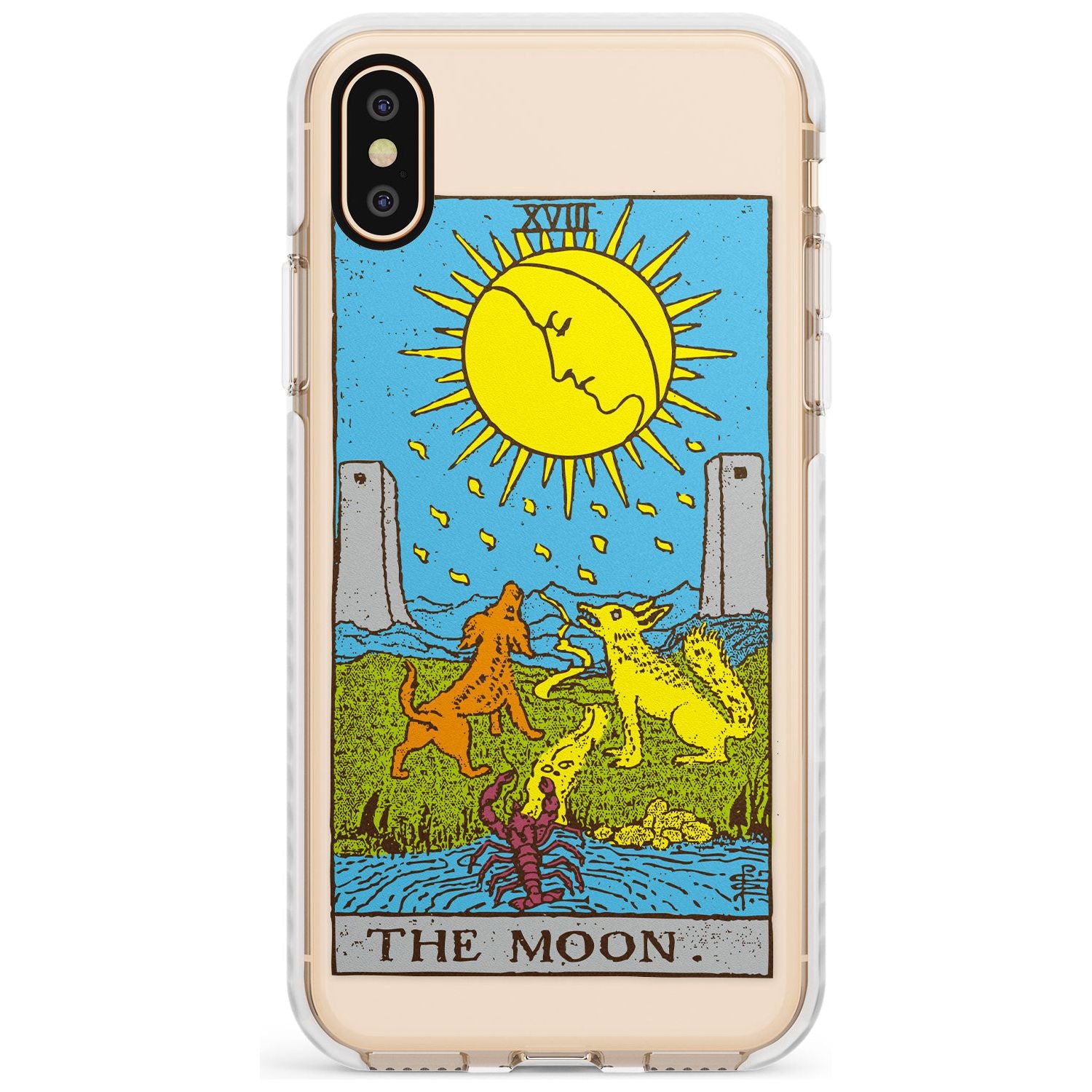 The Moon Tarot Card - Colour Slim TPU Phone Case Warehouse X XS Max XR