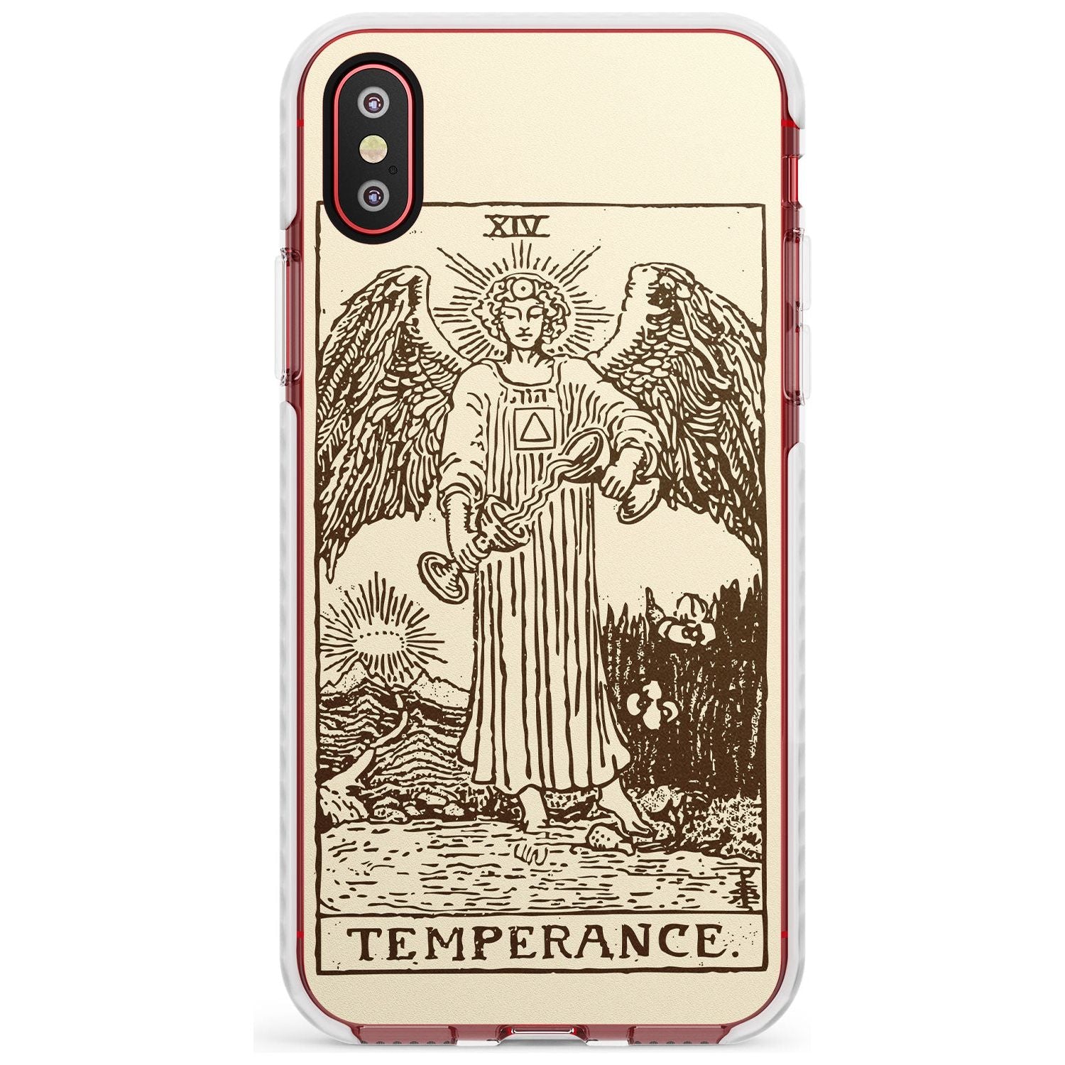 Temperance Tarot Card - Solid Cream Slim TPU Phone Case Warehouse X XS Max XR