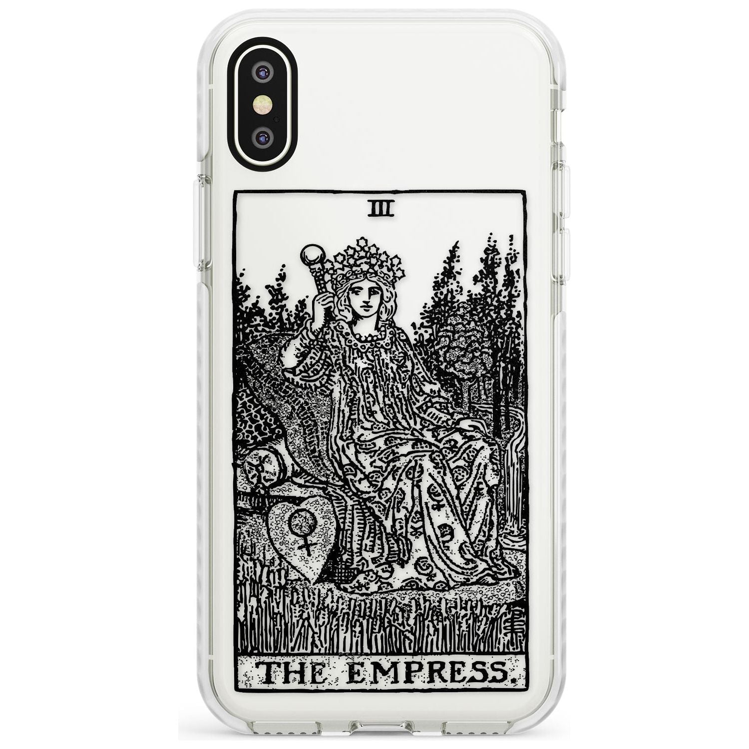 The Empress Tarot Card - Transparent Slim TPU Phone Case Warehouse X XS Max XR