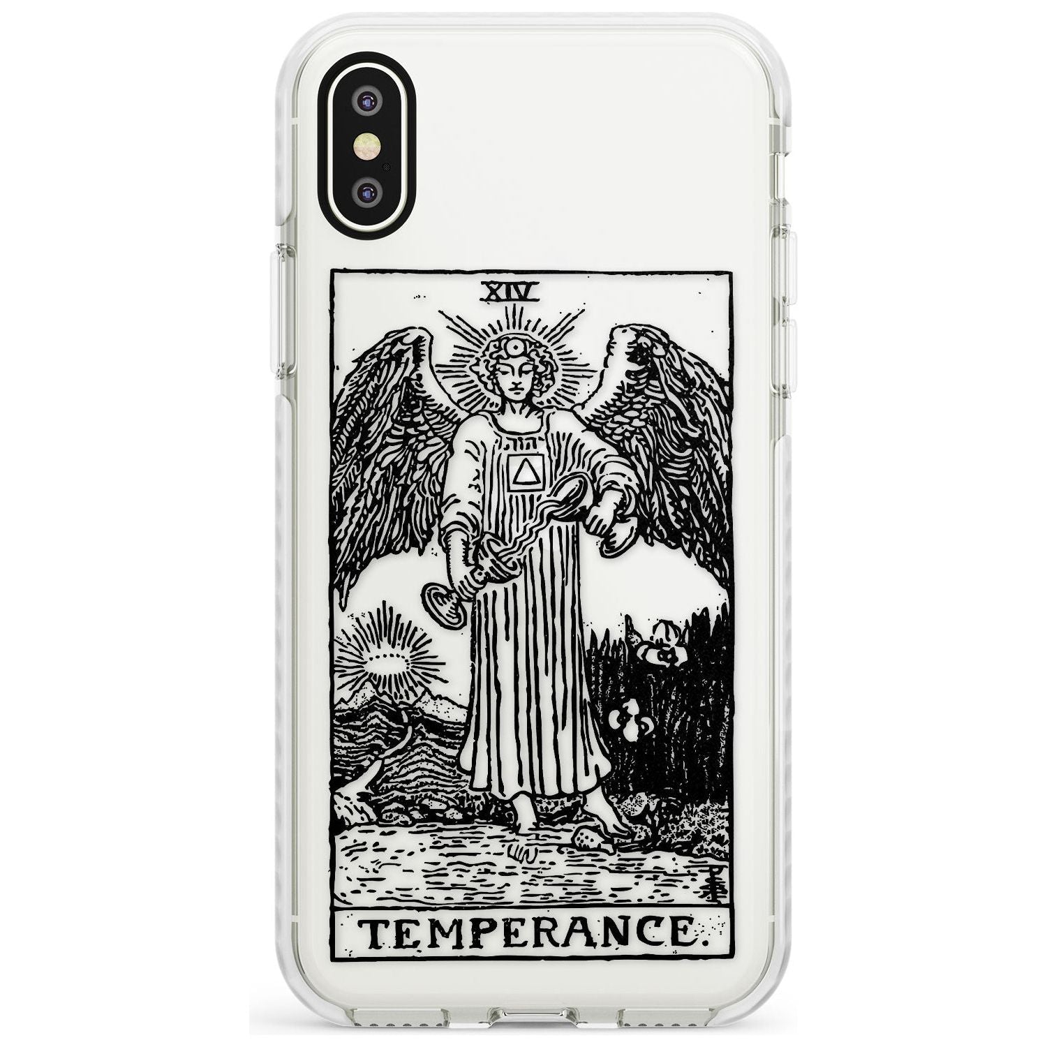 Temperance Tarot Card - Transparent Slim TPU Phone Case Warehouse X XS Max XR