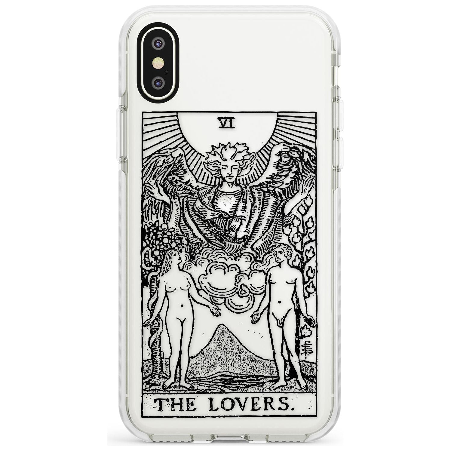 The Lovers Tarot Card - Transparent Slim TPU Phone Case Warehouse X XS Max XR