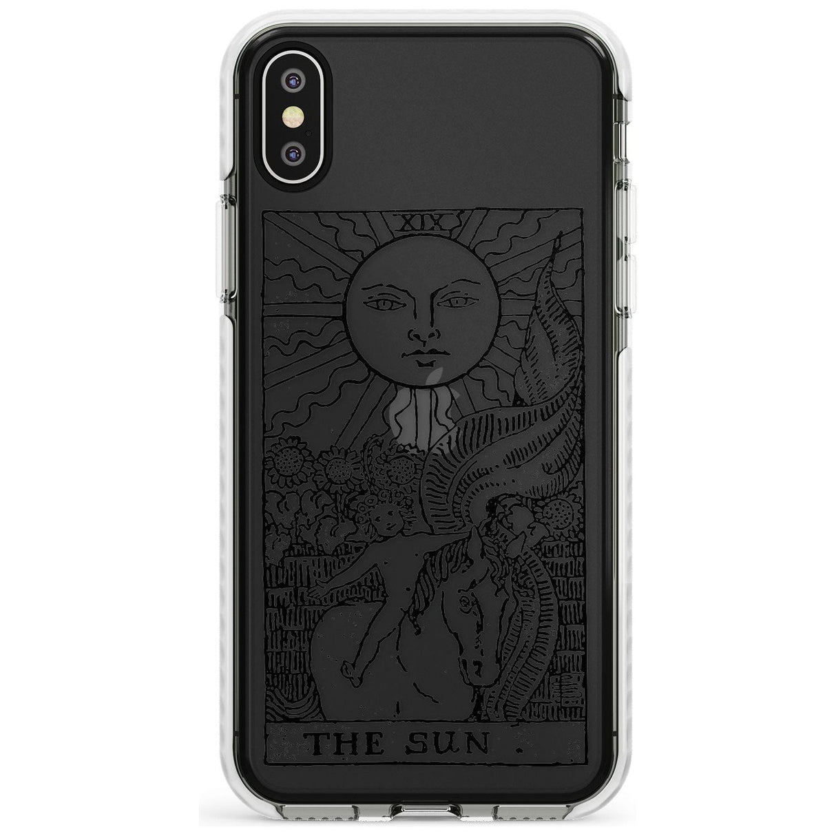 The Sun Tarot Card - Transparent Slim TPU Phone Case Warehouse X XS Max XR