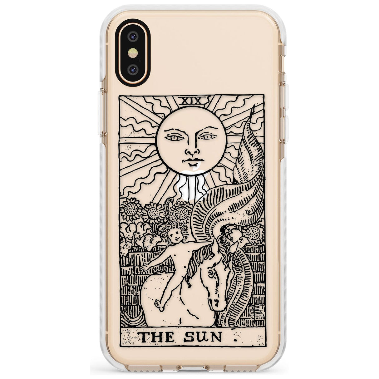 The Sun Tarot Card - Transparent Slim TPU Phone Case Warehouse X XS Max XR