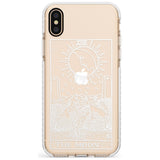 The Moon Tarot Card - White Transparent Slim TPU Phone Case Warehouse X XS Max XR