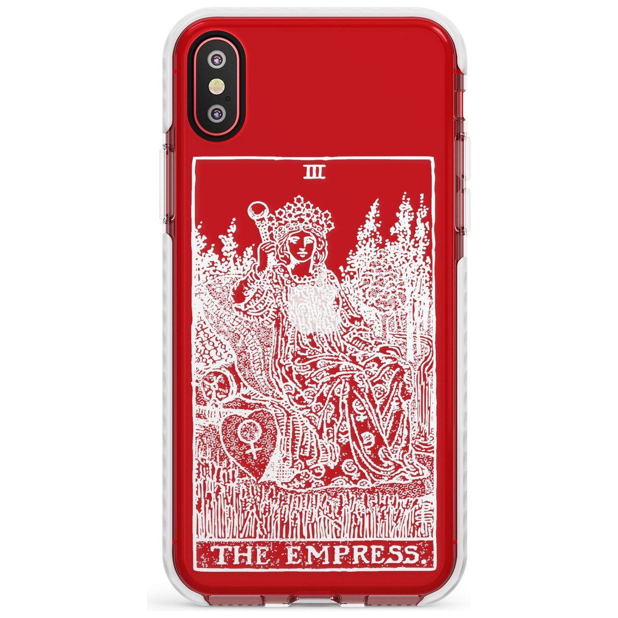 The Empress Tarot Card - White Transparent Slim TPU Phone Case Warehouse X XS Max XR