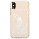 Strength Tarot Card - White Transparent Slim TPU Phone Case Warehouse X XS Max XR