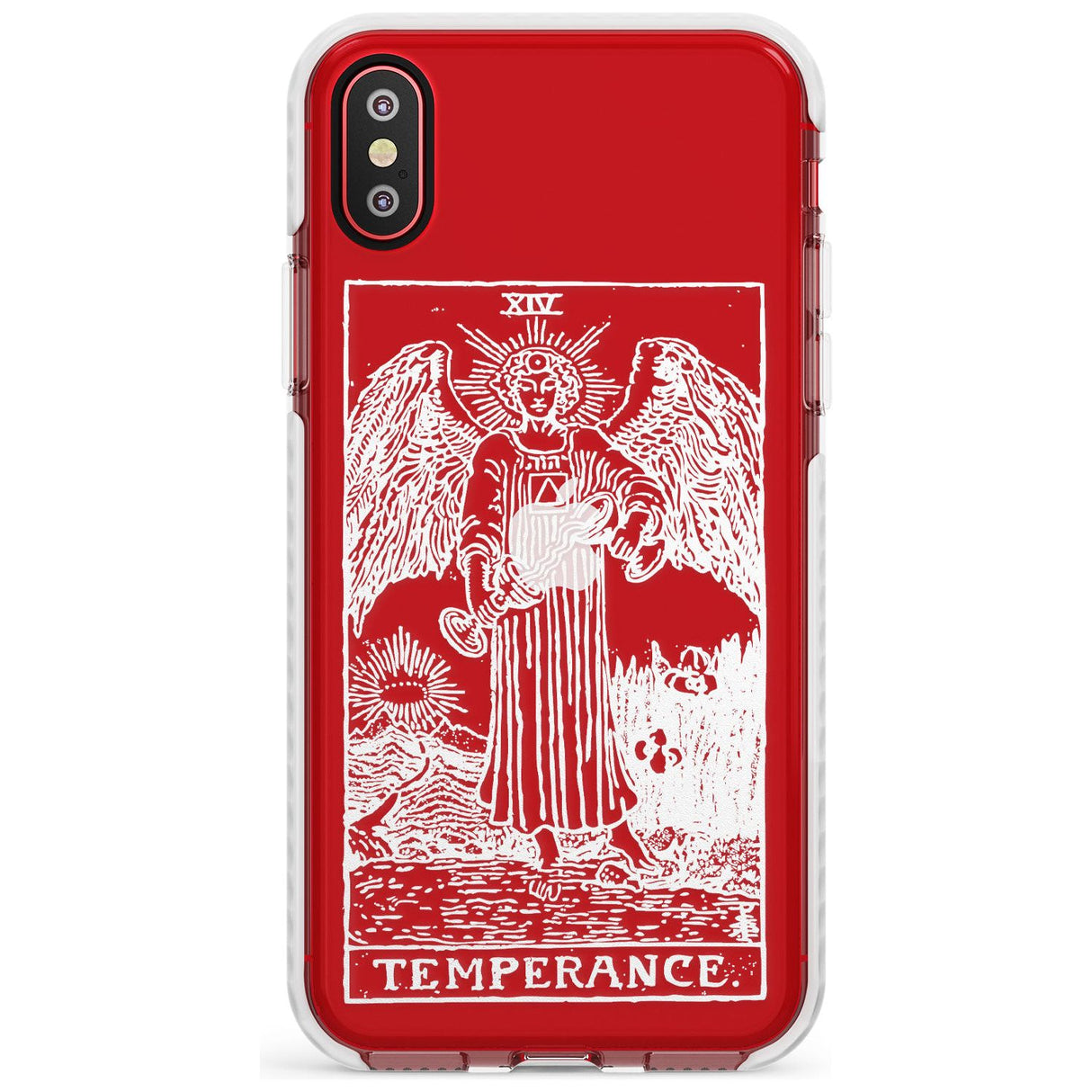 Temperance Tarot Card - White Transparent Slim TPU Phone Case Warehouse X XS Max XR