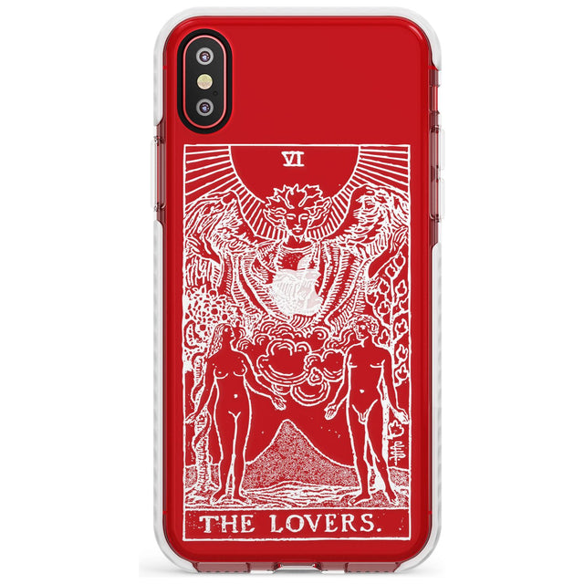 The Lovers Tarot Card - White Transparent Slim TPU Phone Case Warehouse X XS Max XR